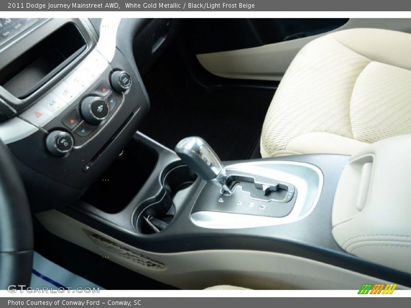White Gold Metallic / Black/Light Frost Beige 2011 Dodge Journey Mainstreet AWD