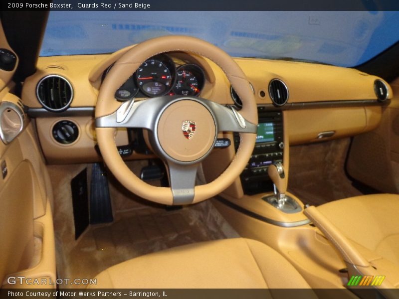 Guards Red / Sand Beige 2009 Porsche Boxster