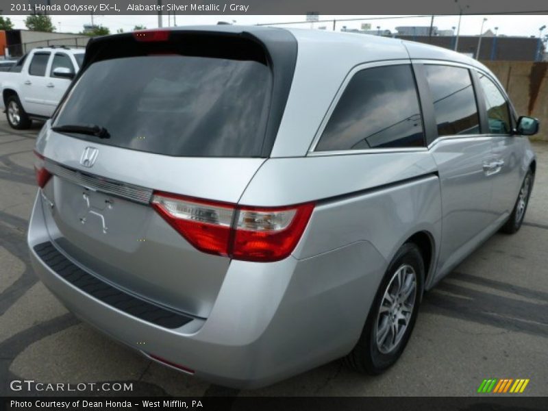Alabaster Silver Metallic / Gray 2011 Honda Odyssey EX-L