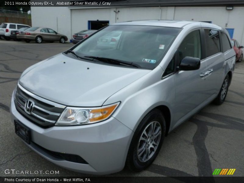 Alabaster Silver Metallic / Gray 2011 Honda Odyssey EX-L