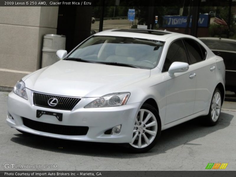 Glacier Frost Mica / Ecru 2009 Lexus IS 250 AWD