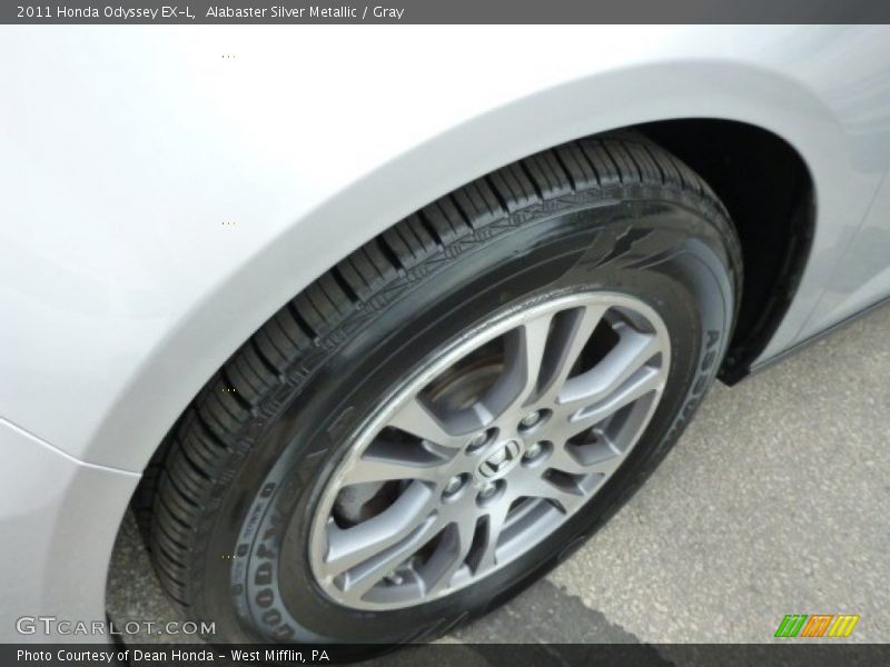 Alabaster Silver Metallic / Gray 2011 Honda Odyssey EX-L