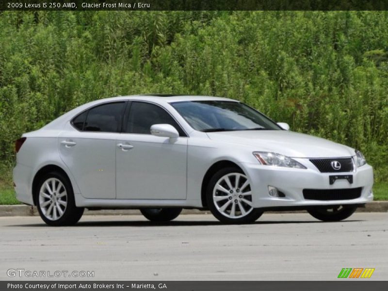 Glacier Frost Mica / Ecru 2009 Lexus IS 250 AWD