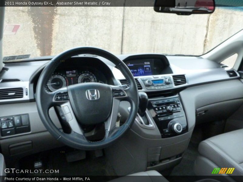 Alabaster Silver Metallic / Gray 2011 Honda Odyssey EX-L