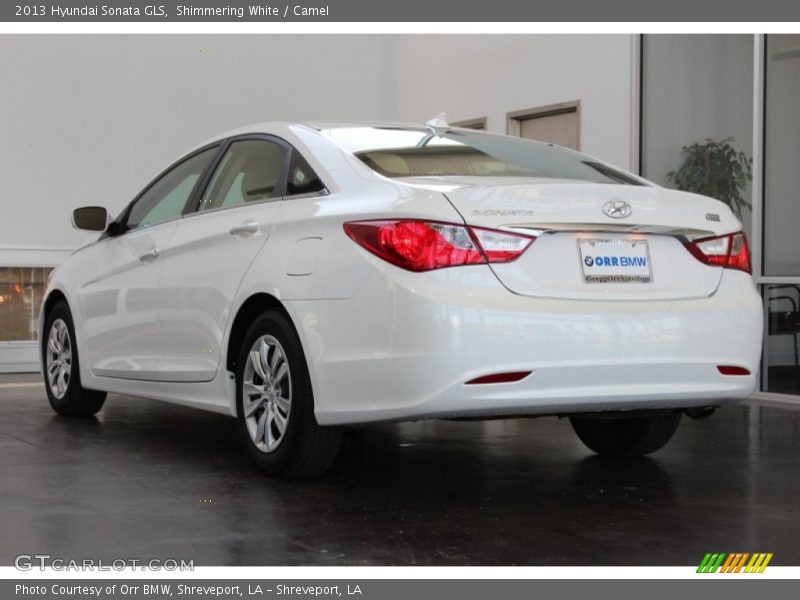 Shimmering White / Camel 2013 Hyundai Sonata GLS