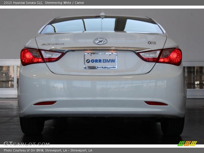 Shimmering White / Camel 2013 Hyundai Sonata GLS