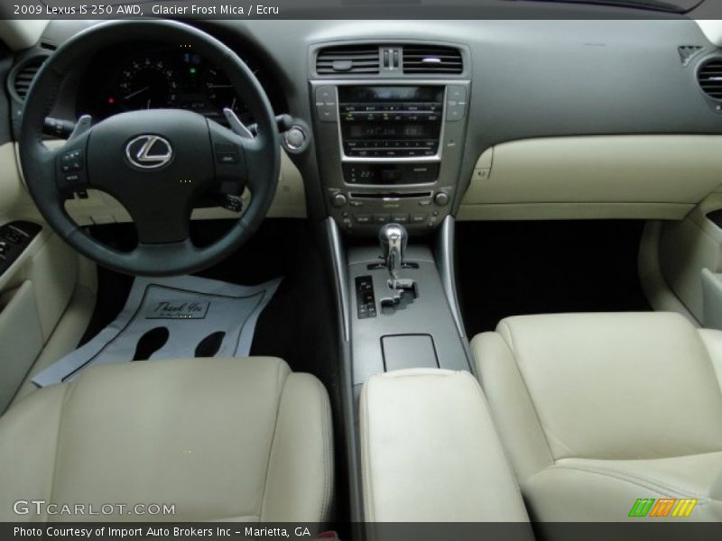 Glacier Frost Mica / Ecru 2009 Lexus IS 250 AWD