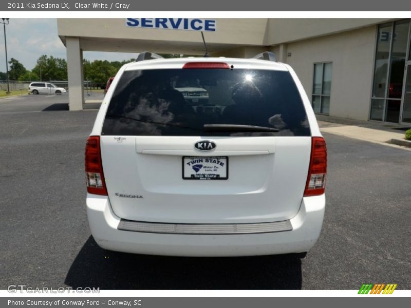 Clear White / Gray 2011 Kia Sedona LX