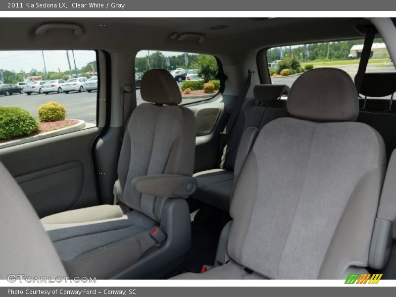 Clear White / Gray 2011 Kia Sedona LX