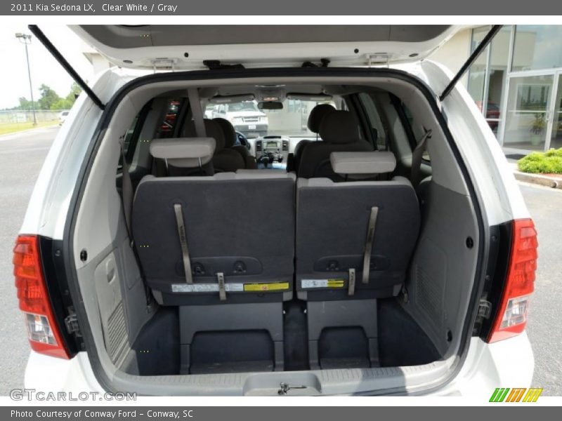 Clear White / Gray 2011 Kia Sedona LX