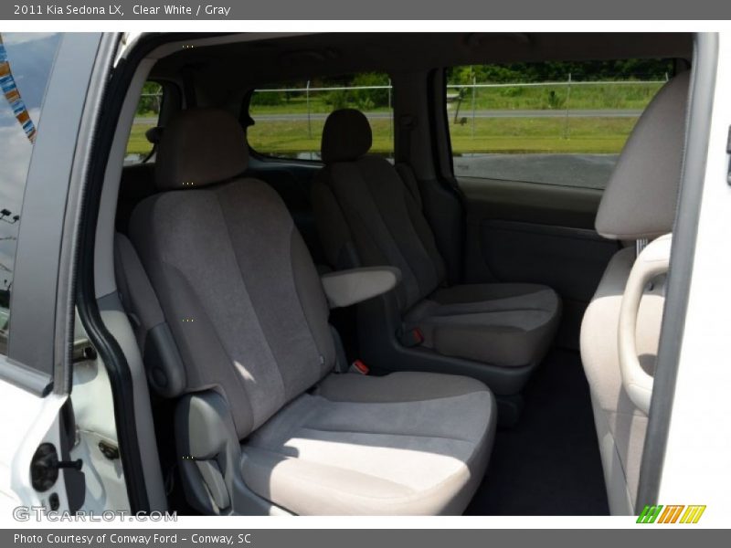 Clear White / Gray 2011 Kia Sedona LX