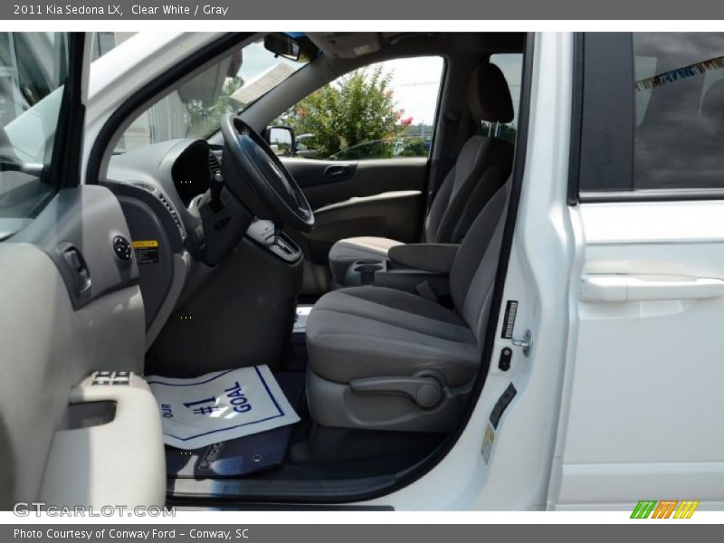 Clear White / Gray 2011 Kia Sedona LX