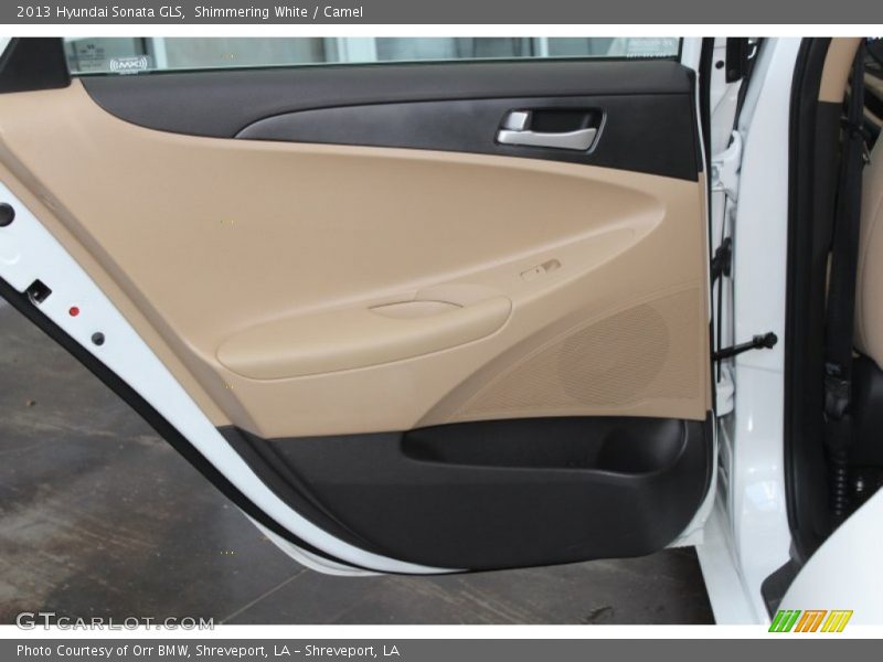 Shimmering White / Camel 2013 Hyundai Sonata GLS