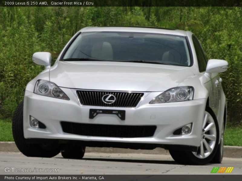 Glacier Frost Mica / Ecru 2009 Lexus IS 250 AWD