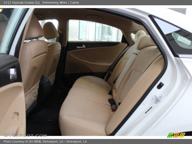 Shimmering White / Camel 2013 Hyundai Sonata GLS