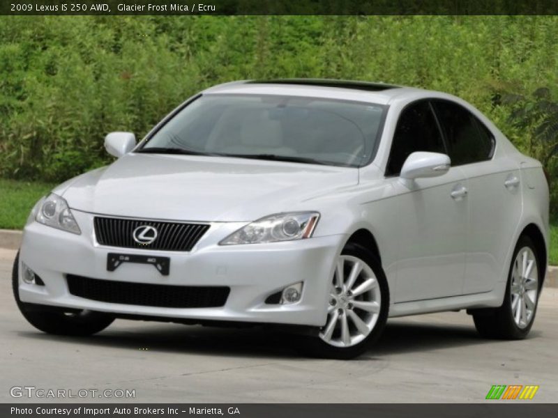 Glacier Frost Mica / Ecru 2009 Lexus IS 250 AWD