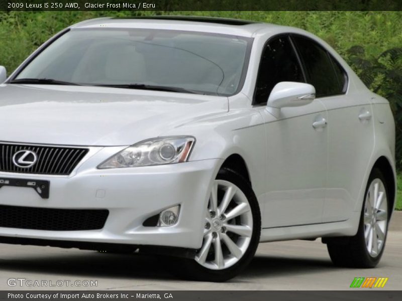 Glacier Frost Mica / Ecru 2009 Lexus IS 250 AWD