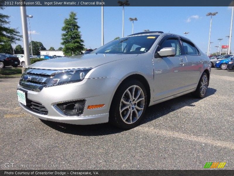 Ingot Silver Metallic / Charcoal Black 2012 Ford Fusion SEL