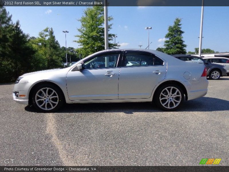 Ingot Silver Metallic / Charcoal Black 2012 Ford Fusion SEL