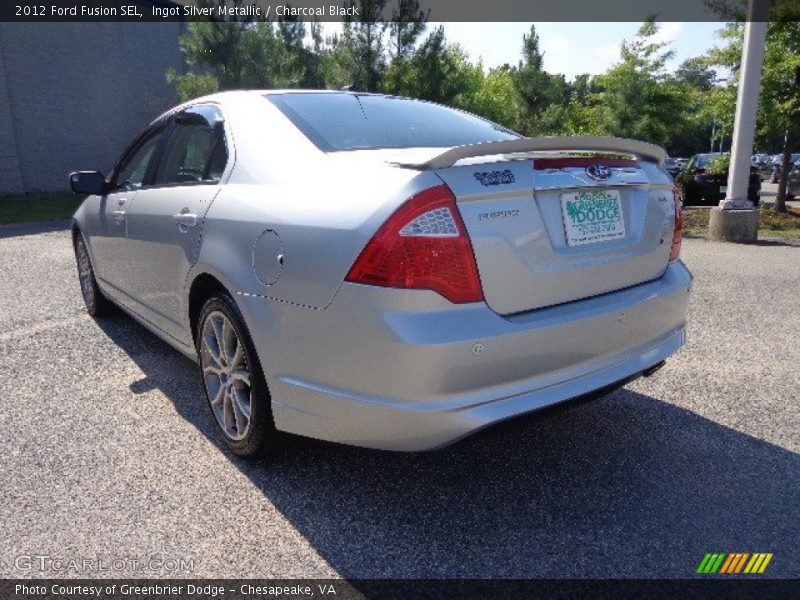 Ingot Silver Metallic / Charcoal Black 2012 Ford Fusion SEL