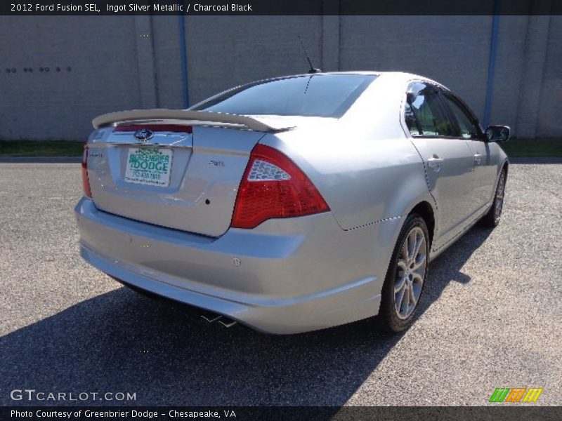 Ingot Silver Metallic / Charcoal Black 2012 Ford Fusion SEL