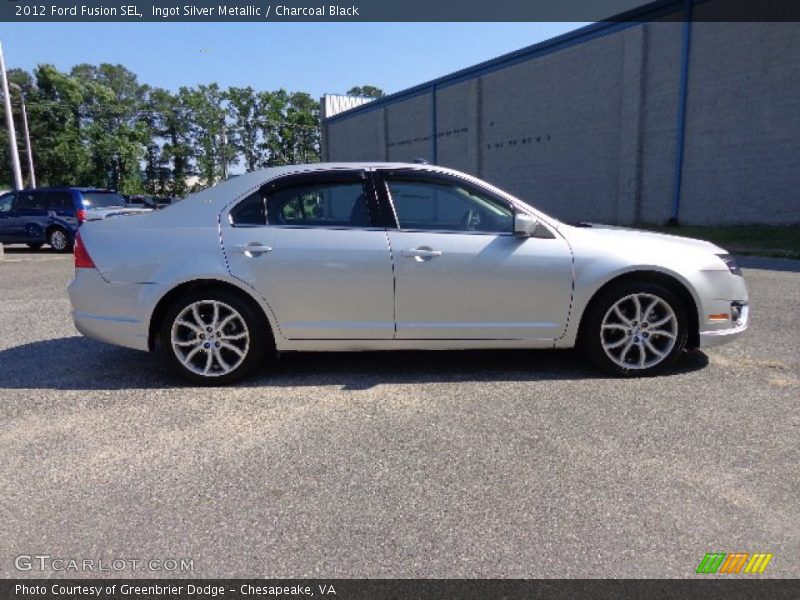 Ingot Silver Metallic / Charcoal Black 2012 Ford Fusion SEL