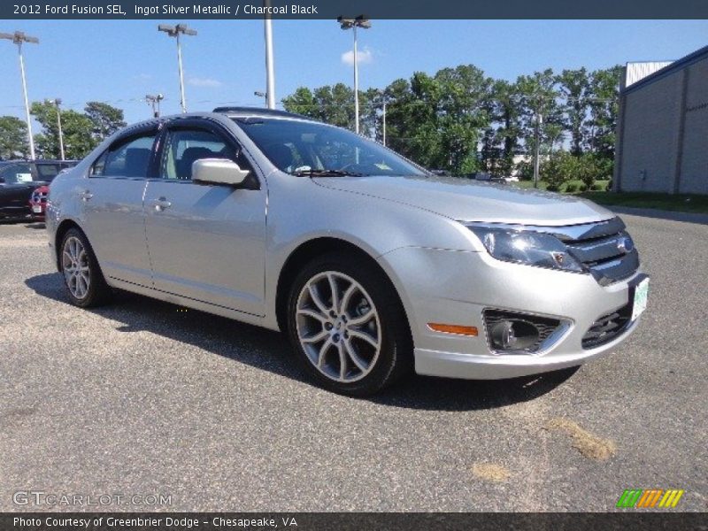 Ingot Silver Metallic / Charcoal Black 2012 Ford Fusion SEL
