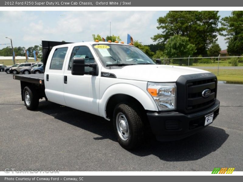 Oxford White / Steel 2012 Ford F250 Super Duty XL Crew Cab Chassis