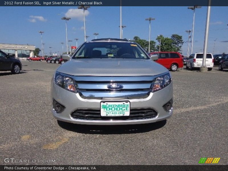 Ingot Silver Metallic / Charcoal Black 2012 Ford Fusion SEL