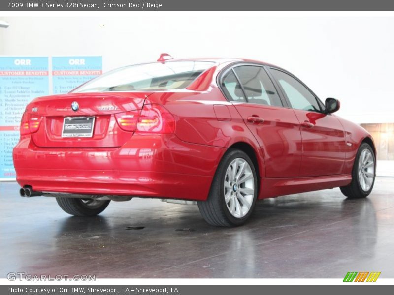 Crimson Red / Beige 2009 BMW 3 Series 328i Sedan