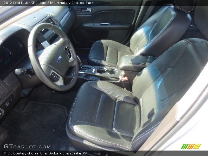 Ingot Silver Metallic / Charcoal Black 2012 Ford Fusion SEL