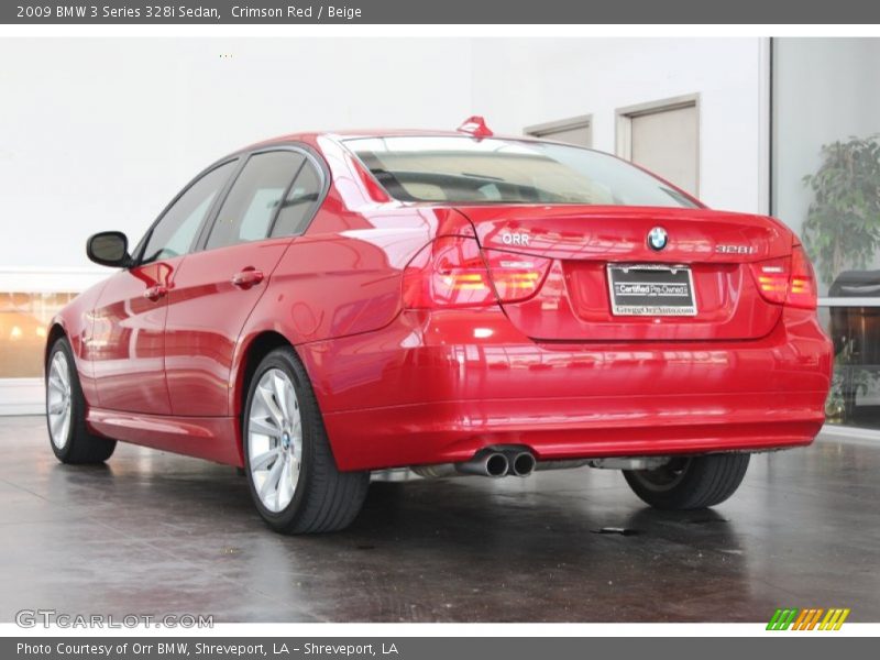 Crimson Red / Beige 2009 BMW 3 Series 328i Sedan