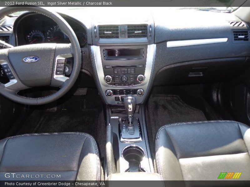Ingot Silver Metallic / Charcoal Black 2012 Ford Fusion SEL