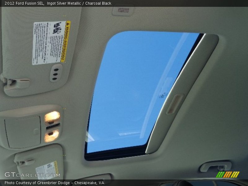 Ingot Silver Metallic / Charcoal Black 2012 Ford Fusion SEL