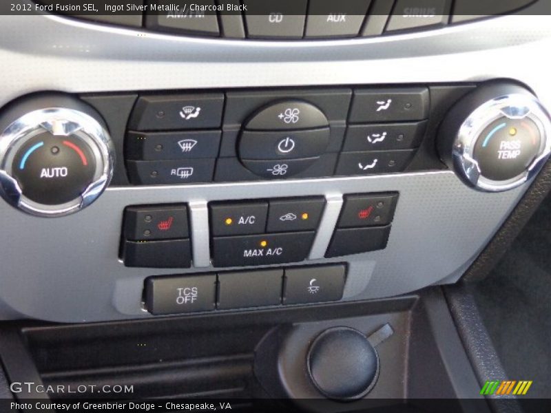 Ingot Silver Metallic / Charcoal Black 2012 Ford Fusion SEL