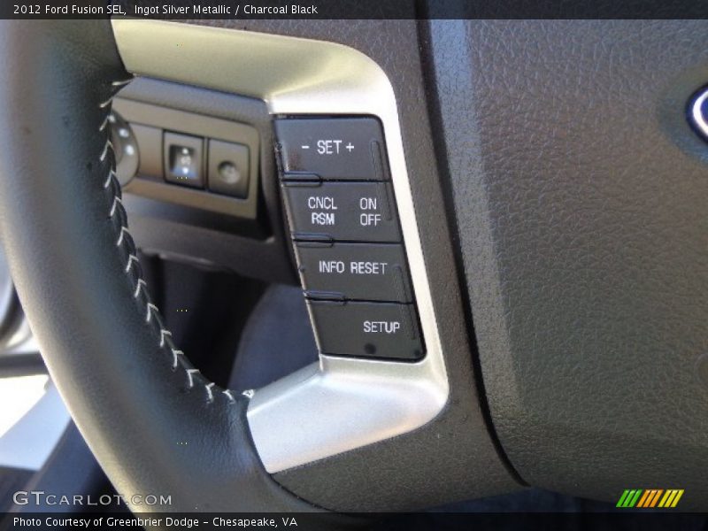 Ingot Silver Metallic / Charcoal Black 2012 Ford Fusion SEL