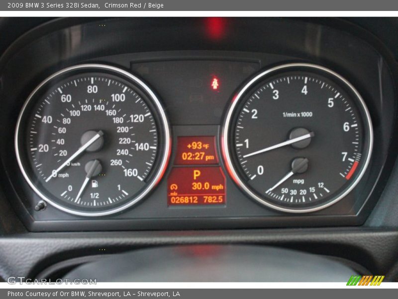 Crimson Red / Beige 2009 BMW 3 Series 328i Sedan