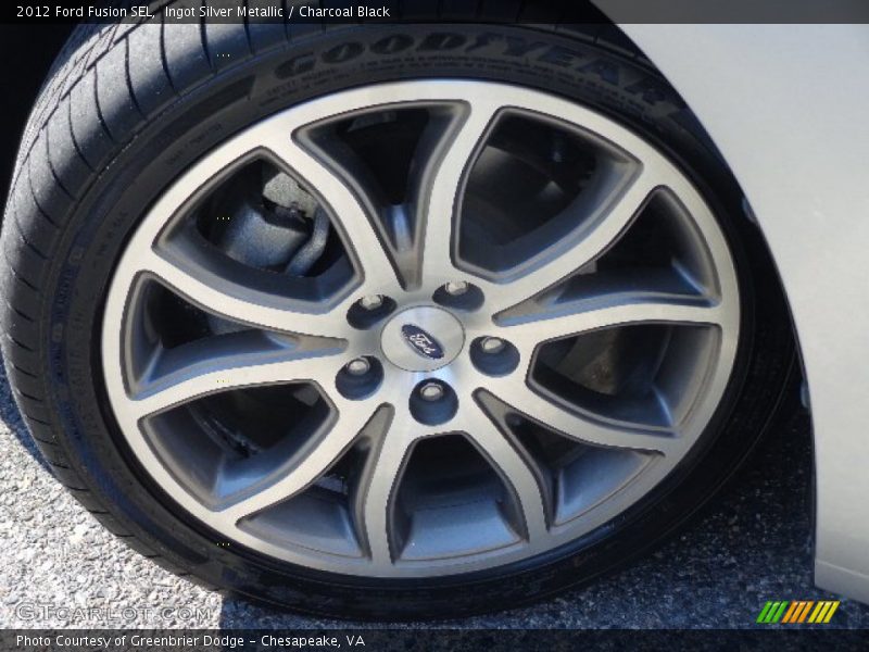 Ingot Silver Metallic / Charcoal Black 2012 Ford Fusion SEL
