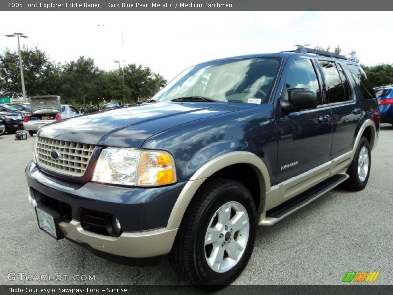 Dark Blue Pearl Metallic / Medium Parchment 2005 Ford Explorer Eddie Bauer