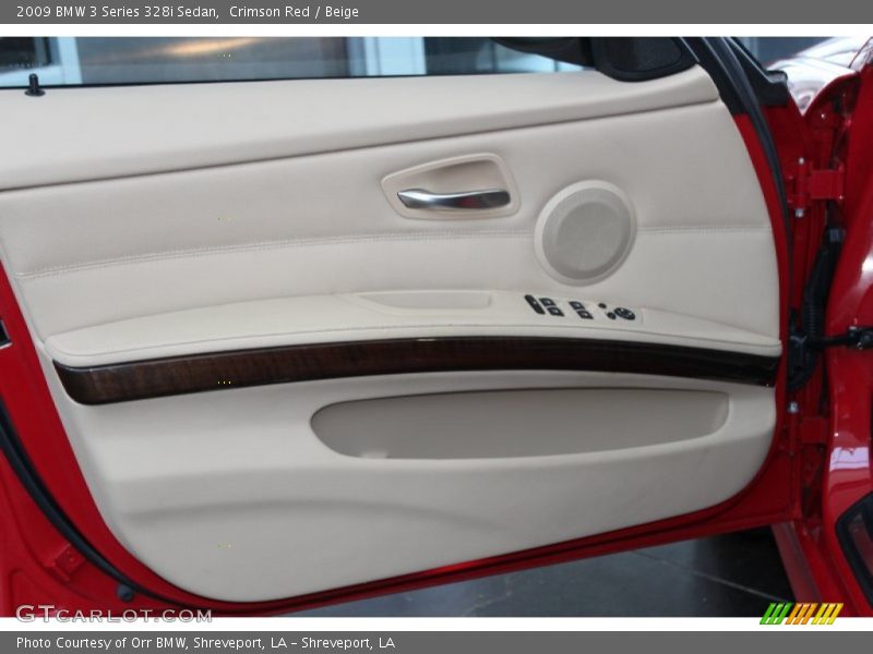 Crimson Red / Beige 2009 BMW 3 Series 328i Sedan