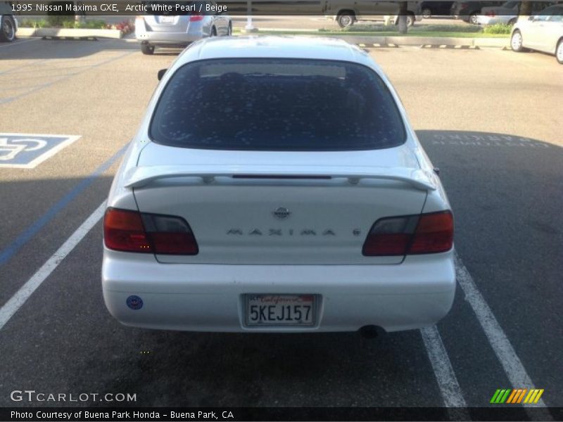 Arctic White Pearl / Beige 1995 Nissan Maxima GXE