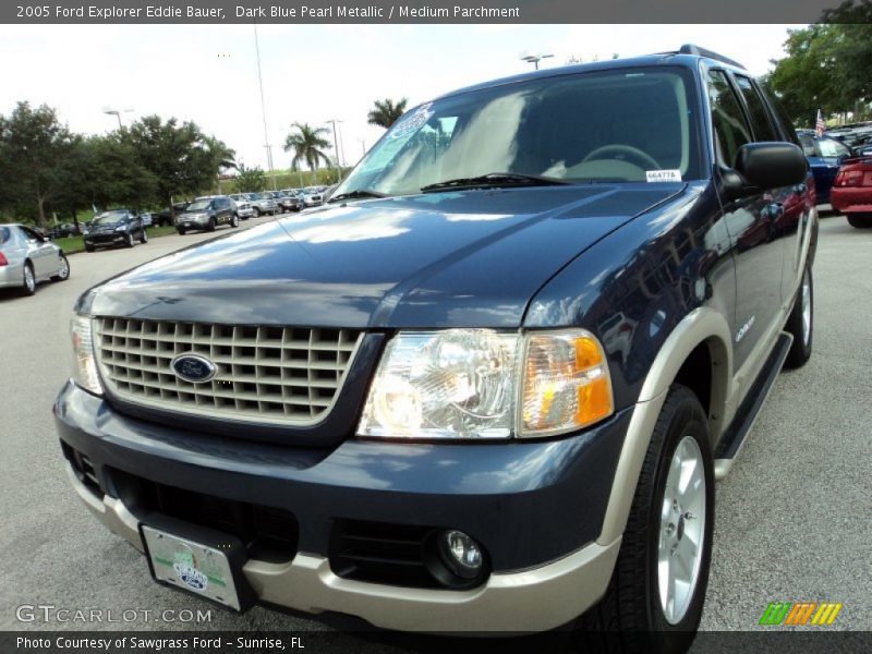 Dark Blue Pearl Metallic / Medium Parchment 2005 Ford Explorer Eddie Bauer