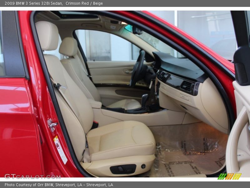 Crimson Red / Beige 2009 BMW 3 Series 328i Sedan