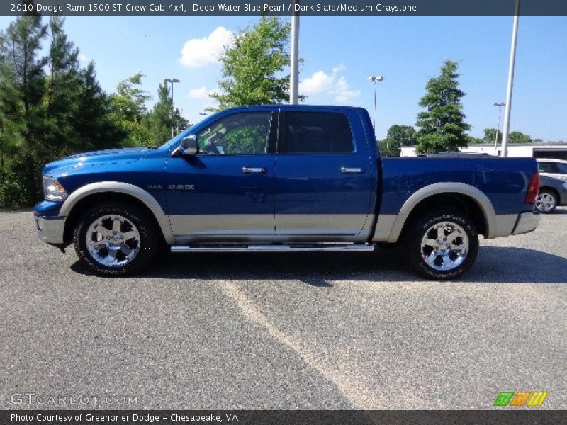 Deep Water Blue Pearl / Dark Slate/Medium Graystone 2010 Dodge Ram 1500 ST Crew Cab 4x4