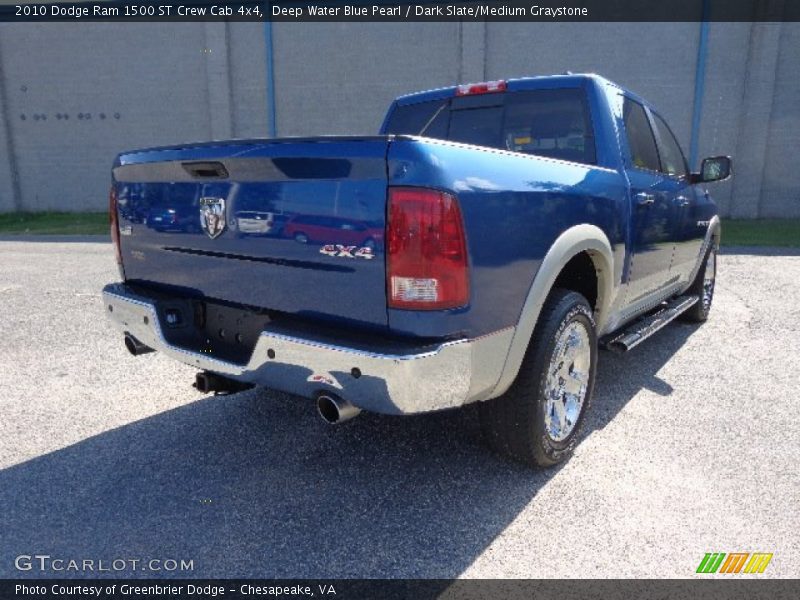 Deep Water Blue Pearl / Dark Slate/Medium Graystone 2010 Dodge Ram 1500 ST Crew Cab 4x4