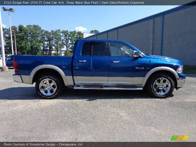 Deep Water Blue Pearl / Dark Slate/Medium Graystone 2010 Dodge Ram 1500 ST Crew Cab 4x4