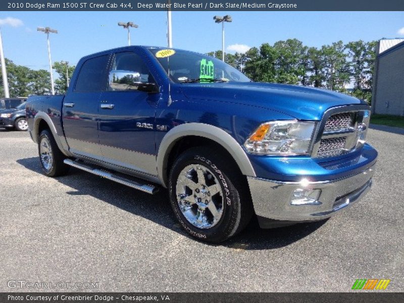 Deep Water Blue Pearl / Dark Slate/Medium Graystone 2010 Dodge Ram 1500 ST Crew Cab 4x4