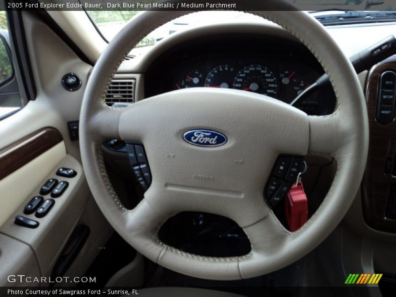 Dark Blue Pearl Metallic / Medium Parchment 2005 Ford Explorer Eddie Bauer