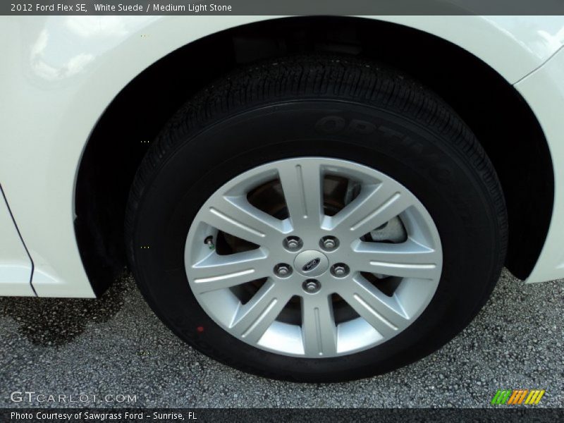 White Suede / Medium Light Stone 2012 Ford Flex SE