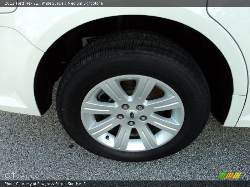 White Suede / Medium Light Stone 2012 Ford Flex SE